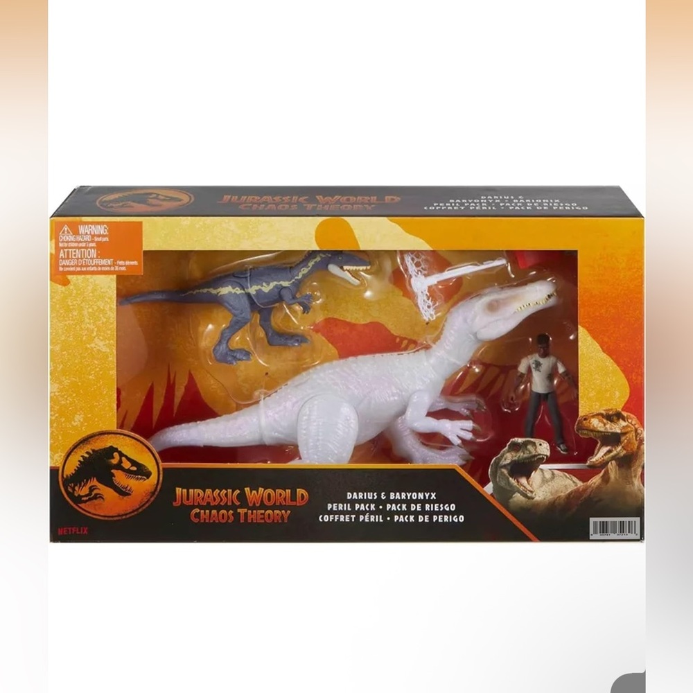 Mattel Jurassic World Chaos Theory‎ Darius and Baryonyx Peril Pack